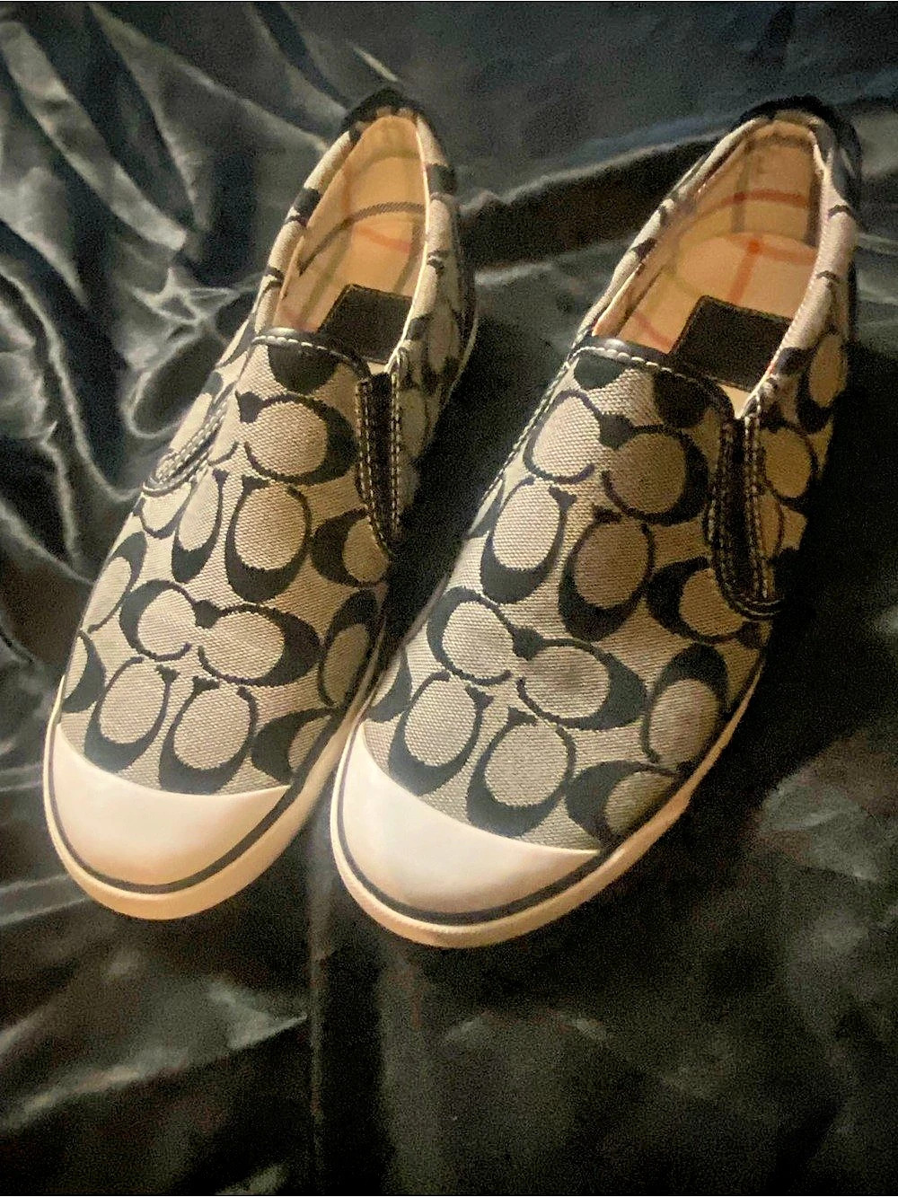 Coach Beale Slip-On Sneaker Slip-On Sneakers in Brown & Black US 8.5